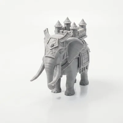 Mô hình Voi Hoàng Gia chở Lâu đài 3D - Royal Elephant Castle