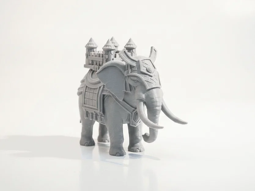 Mô hình Voi Hoàng Gia chở Lâu đài 3D - Royal Elephant Castle - Image 2