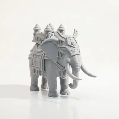 Mô hình Voi Hoàng Gia chở Lâu đài 3D - Royal Elephant Castle