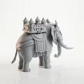 Mô hình Voi Hoàng Gia chở Lâu đài 3D - Royal Elephant Castle - Thumbnail 3