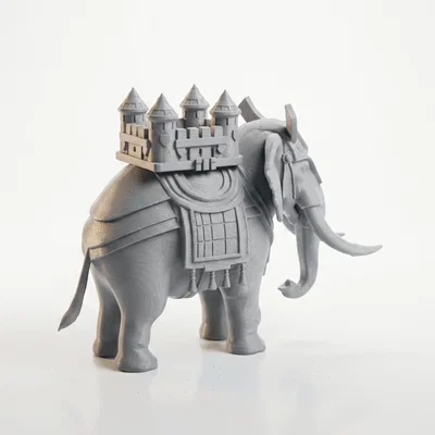 Mô hình Voi Hoàng Gia chở Lâu đài 3D - Royal Elephant Castle