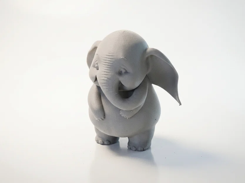 Mô hình tượng chú voi buồn dễ thương có thể in 3D - Image 1