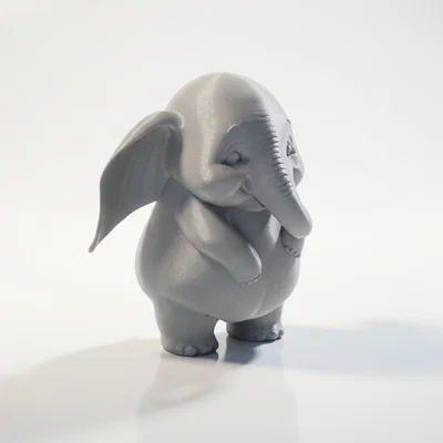 Mô hình tượng chú voi buồn dễ thương có thể in 3D