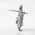 Mô hình tượng chiến binh cáo Samurai - File in 3D - Thumbnail 3