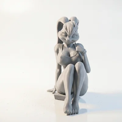 Mô hình chú thỏ ngồi (Sat Bunny) dùng để in 3D