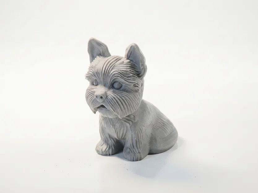 Mô hình chú cún ngồi 3D cực kỳ đáng yêu - File STL in 3D - Image 1