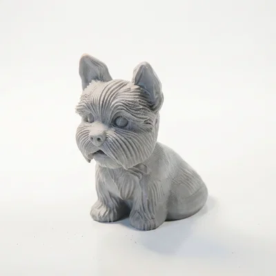 Mô hình chú cún ngồi 3D cực kỳ đáng yêu - File STL in 3D