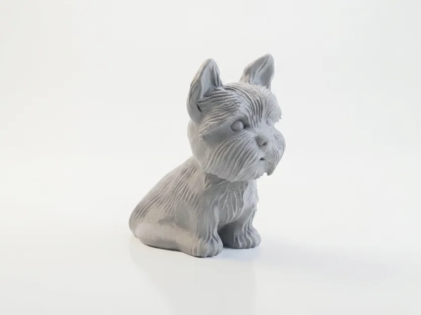 Mô hình chú cún ngồi 3D cực kỳ đáng yêu - File STL in 3D - Image 2