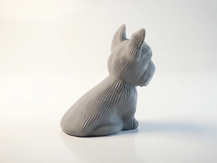 Mô hình chú cún ngồi 3D cực kỳ đáng yêu - File STL in 3D - Image 3