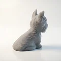 Mô hình chú cún ngồi 3D cực kỳ đáng yêu - File STL in 3D - Thumbnail 3