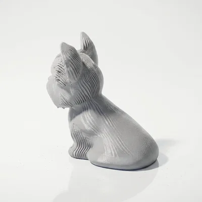 Mô hình chú cún ngồi 3D cực kỳ đáng yêu - File STL in 3D
