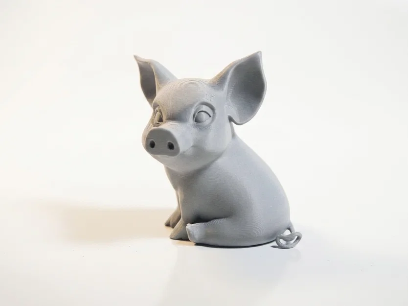 Mô hình Chú Heo Ngồi Dễ Thương - Đồ trang trí in 3D sưu tầm - Image 1