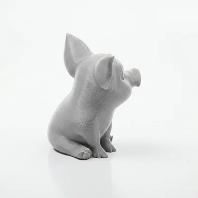 Mô hình Chú Heo Ngồi Dễ Thương - Đồ trang trí in 3D sưu tầm