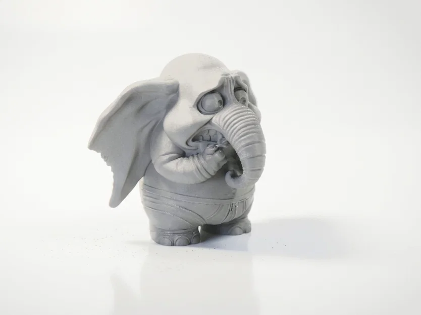Mô hình 3D Chú Voi Nhỏ Đang Sợ Hãi - Image 2