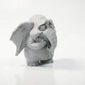 Mô hình 3D Chú Voi Nhỏ Đang Sợ Hãi - Thumbnail 2