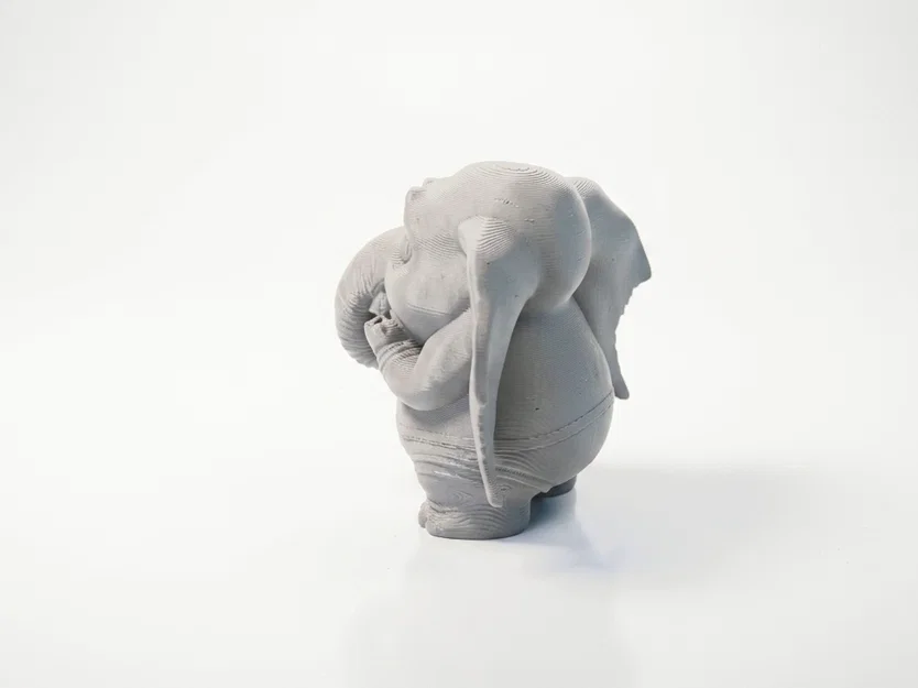 Mô hình 3D Chú Voi Nhỏ Đang Sợ Hãi - Image 4