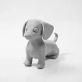 Mô hình chú chó Dachshund đáng yêu (in 3D) - Thumbnail 1