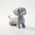Mô hình chú chó Dachshund đáng yêu (in 3D) - Thumbnail 2