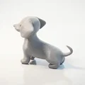 Mô hình chú chó Dachshund đáng yêu (in 3D) - Thumbnail 4