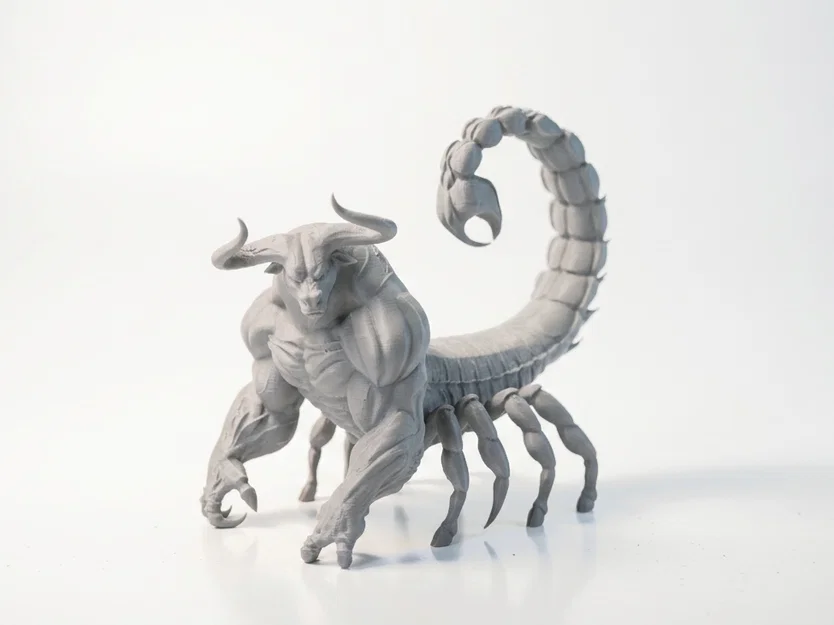 Mô hình sinh vật lai Bọ Cạp - Bò Tót in 3D (Scorpion Bull Hybrid) - Image 2