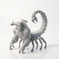 Mô hình sinh vật lai Bọ Cạp - Bò Tót in 3D (Scorpion Bull Hybrid) - Thumbnail 2