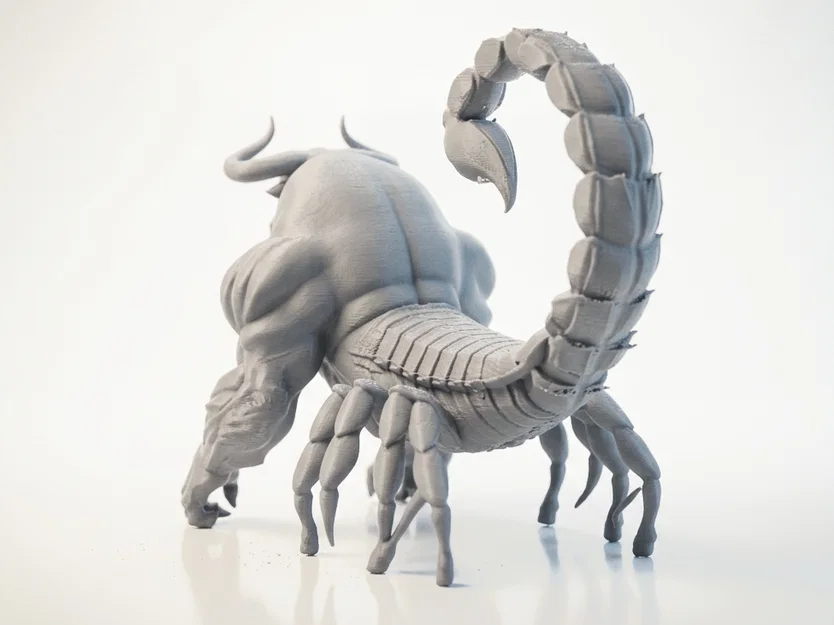 Mô hình sinh vật lai Bọ Cạp - Bò Tót in 3D (Scorpion Bull Hybrid) - Image 4