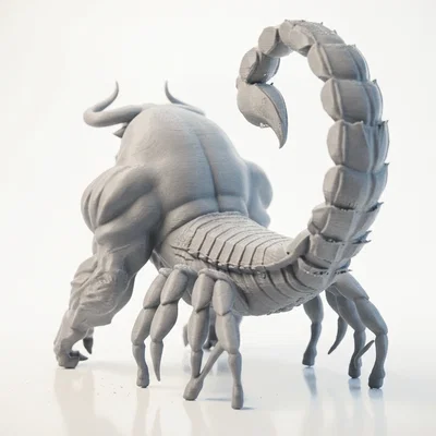 Mô hình sinh vật lai Bọ Cạp - Bò Tót in 3D (Scorpion Bull Hybrid)