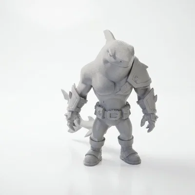 Mô Hình 3D Chiến Binh Cá Mập - Shark Man Warrior 3D Printable