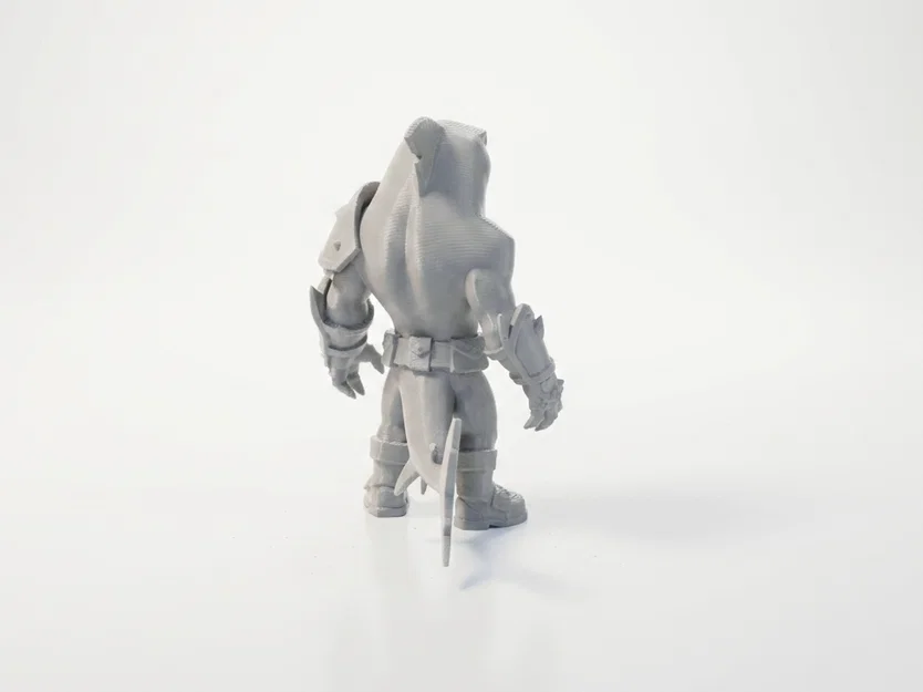 Mô Hình 3D Chiến Binh Cá Mập - Shark Man Warrior 3D Printable - Image 3