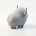 Mô hình chú bò tót dễ thương - Tượng 3D trang trí độc đáo - Thumbnail 3