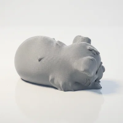 Mô hình tượng chú chó đang ngủ - File in 3D nghệ thuật