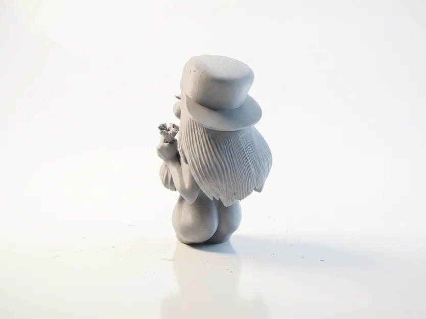 Mô hình 3D Bức tượng bán thân Thỏ hút thuốc - Đồ trang trí cá tính - Image 4