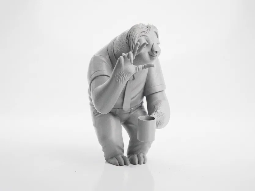 Mô hình chú lười (Sloth) - Tượng 3D dễ thương trang trí bàn làm việc - Image 2