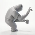 Mô hình chú lười (Sloth) - Tượng 3D dễ thương trang trí bàn làm việc - Thumbnail 3