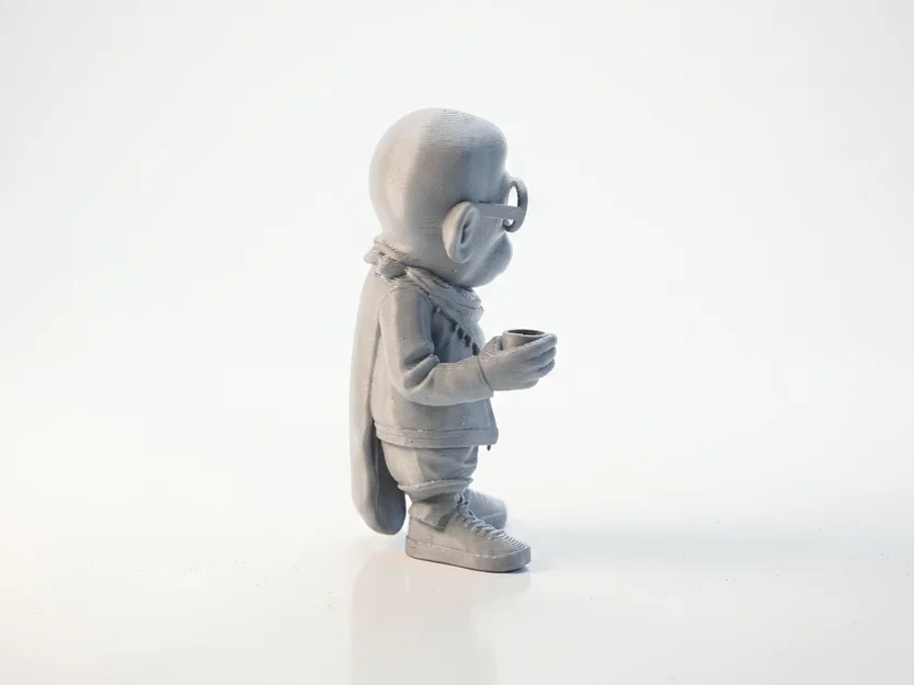 Mô hình chú khỉ hút thuốc 3D - Tượng trang trí bàn làm việc độc đáo - Image 3