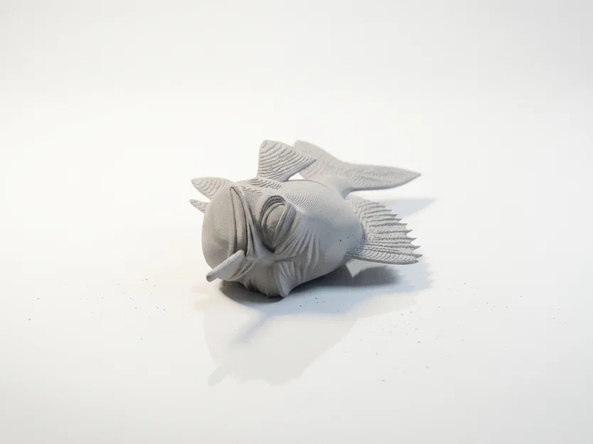 Mô hình tượng chú cá hút thuốc 3D - Image 1