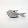 Mô hình tượng chú cá hút thuốc 3D - Thumbnail 4