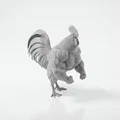 Mô hình 3D tượng gà trống cơ bắp đầy mạnh mẽ - Thumbnail 3