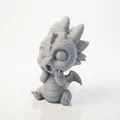 Mô hình rồng nhỏ ngạc nhiên in 3D (Surprised Dragon Figurine) - Thumbnail 1