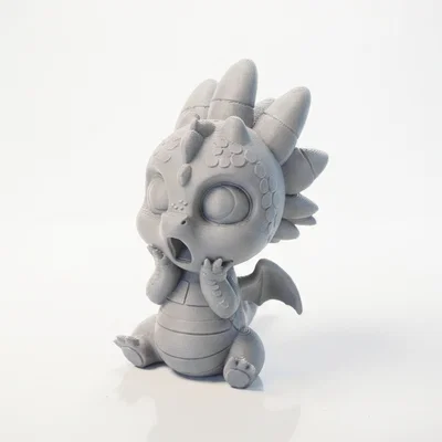 Mô hình rồng nhỏ ngạc nhiên in 3D (Surprised Dragon Figurine)