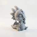 Mô hình rồng nhỏ ngạc nhiên in 3D (Surprised Dragon Figurine) - Thumbnail 2