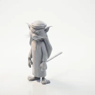 Mô Hình Tượng Chiến Binh Mèo Sưu Tầm - File In 3D