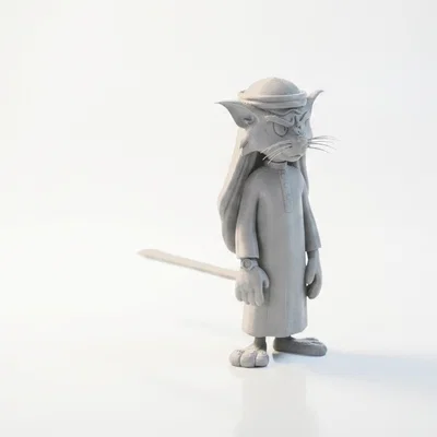 Mô Hình Tượng Chiến Binh Mèo Sưu Tầm - File In 3D