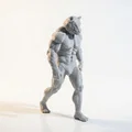 Mô hình 3D Chiến binh Hổ nhân hình có thể in ấn - Thumbnail 2