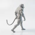 Mô hình 3D Chiến binh Hổ nhân hình có thể in ấn - Thumbnail 3