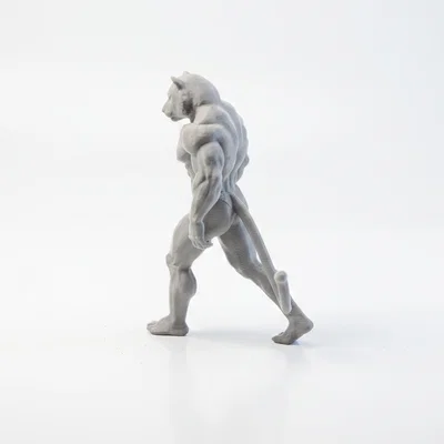 Mô hình 3D Chiến binh Hổ nhân hình có thể in ấn