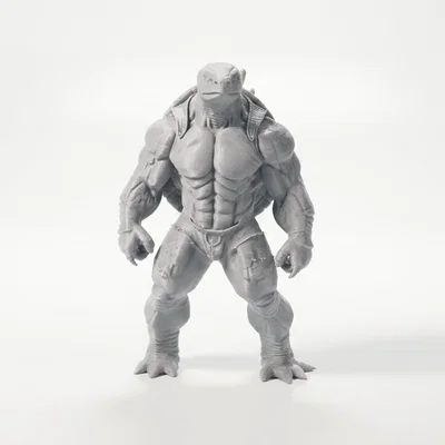 Mô Hình 3D Chiến Binh Rùa Fantasy