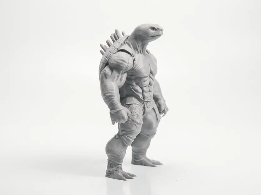 Mô Hình 3D Chiến Binh Rùa Fantasy - Image 2