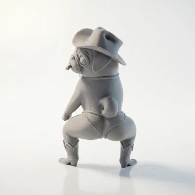 Mô hình chú cún Twerk vui nhộn - Tượng in 3D sưu tầm độc đáo