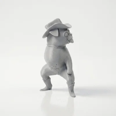 Mô hình chú cún Twerk vui nhộn - Tượng in 3D sưu tầm độc đáo